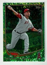 2013 Topps #349 Ernesto Frieri Emerald Foil Los Angeles Angels Baseball