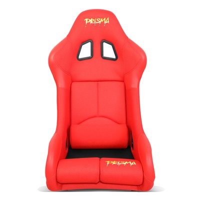 NRG FRP-RS500M-RD-PRISMA Red Vegan Micro Fiber Fixed Back Bucket Racing Seat