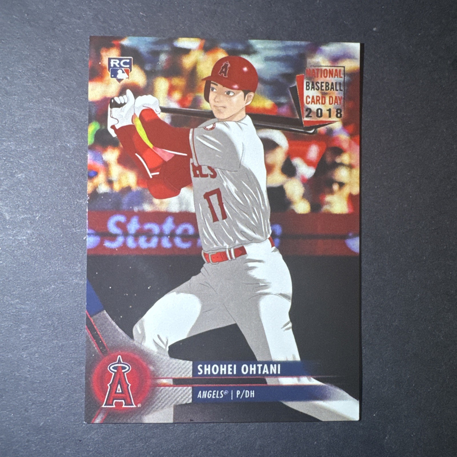 Shohei Ohtani 2018 Topps National Baseball Card Day Anime Art  RC #8 