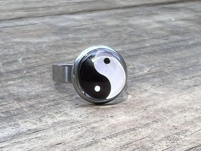 Women s Men s Adjustable Yin Yang Rings