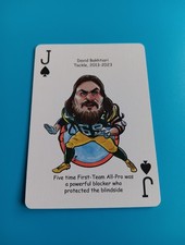 David Bakhtiari Card Green Bay Packers Hero Decks Playing Card Football Card