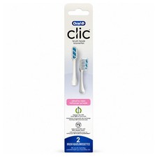 Oral-B Clic Sensitive Clean Replacement Brush Heads 2 Count Refill Extra Soft