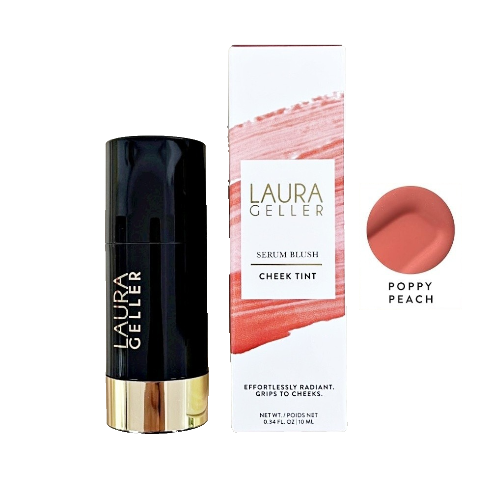 Laura Geller Serum Blush Cheek Tint - Poppy Peach 10ml New & Boxed
