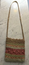 Capelli Straworld Woven Crossbody Colorful Bag Purse Boho Festival Beach Cruise