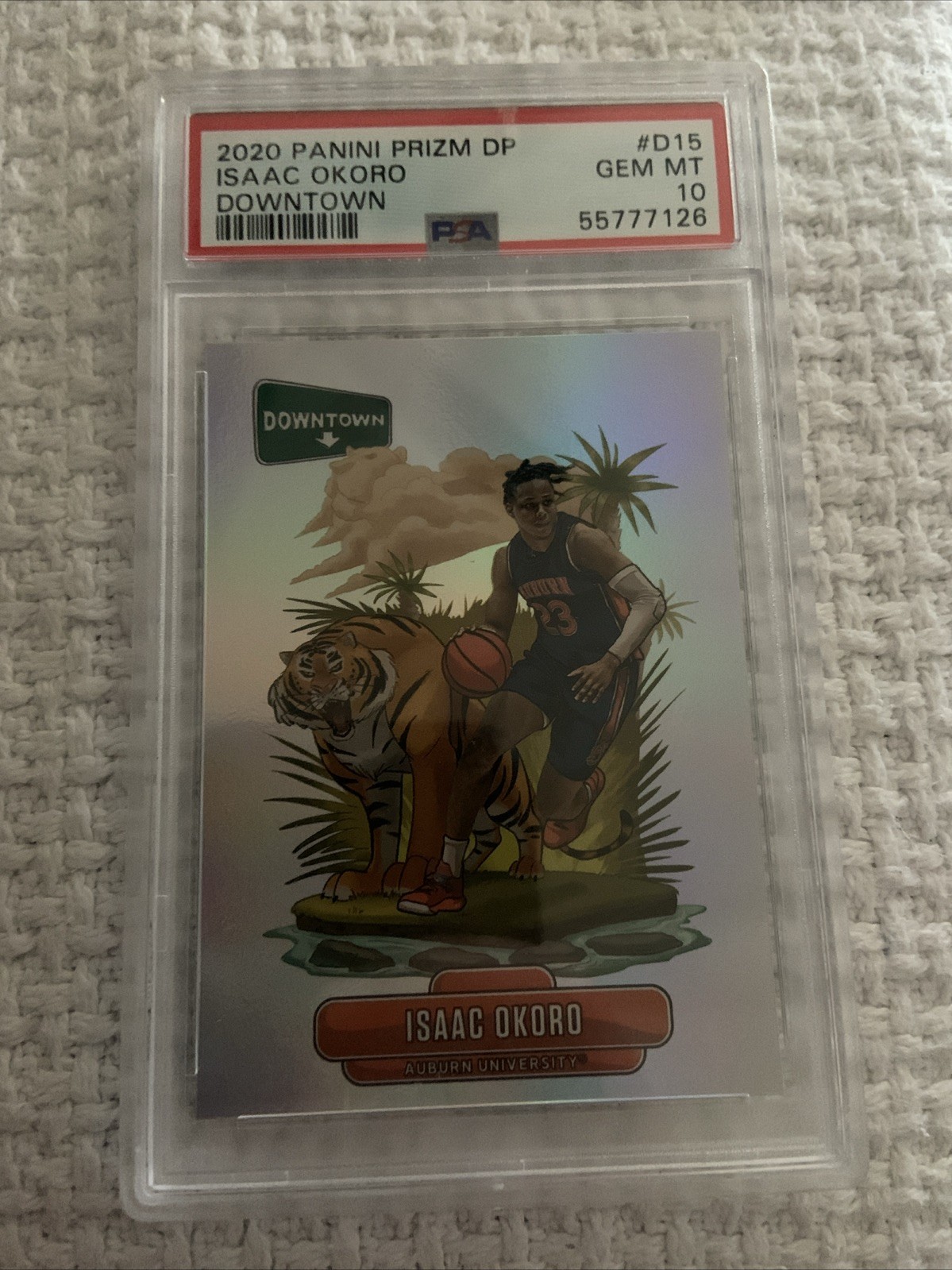 2020-21 Panini Prizm Draft Picks - Downtown Isaac Okoro PSA 10