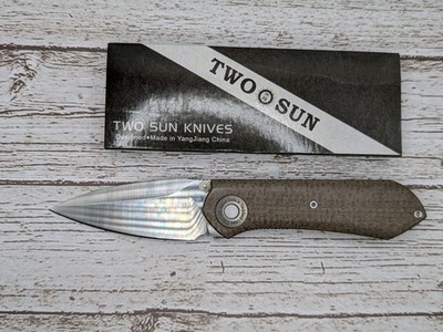 Twosun TS334 Brown Micarta Satin 14c28n