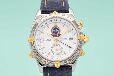 Breitling Duograph World Cup Edition B15508 Stahl Gelbgold 39mm Papers