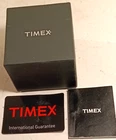TIMEX - WATCH BOX - VINTAGE - WITH WARRANTY AND BOOKLET - USED