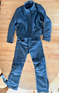 BMW Motorrad Leder Kombi Anzug Jacke Hose DarkNite Gr. 48