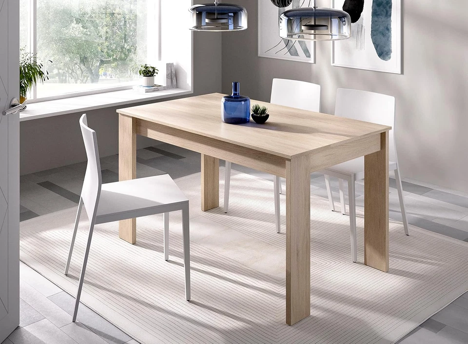 SAMI – TAVOLO DA PRANZO O CUCINA FISSO, ROVERE NATURALE – 77X139X81 Cm - Immagine 2 di 4