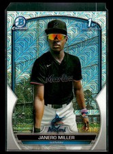 Janero Miller 2023 Bowman Chrome #BCP-184 Prospects Mojo Refractor