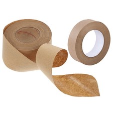 2 Roll of Convenient Water Activated Sealing Tape Writable Kraft Packing Tape