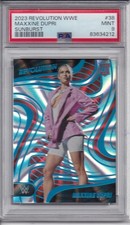 Maxxine Dupri Rookie 2023 WWE Revolution #38  Sunburst  #97/99 PSA 9