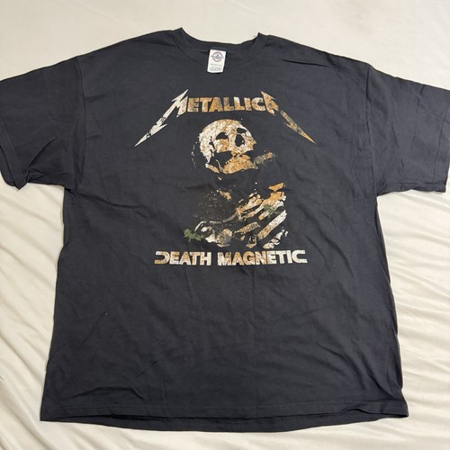 Vintage Metallica Death Magnetic World Tour 2009 Shirt Gr. 2XL Shirt Y2K Neu