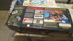 vintage console nintendo NES action set