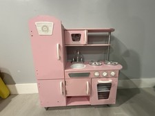 Wooden Pretend Play Kitchen SetSink Oven Stove Cupboard