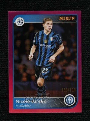 2024-25 Merlin UEFA Club Competitions Pink Refractor Nicolo Barella Nicolò 1bi3