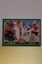 1989 Score - Great Combos Joe Montana, Jerry Rice #279
