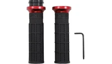 ODI Hart-Luck Signature Lock-On Grips 1" Black/Red #V31HTW-BB-R Harley Davidson