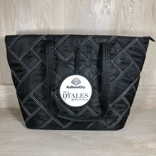 LUG + KultureCity "Skyliner" Black &Love Stripes Tote + Bonus Charm/Luggage Tag