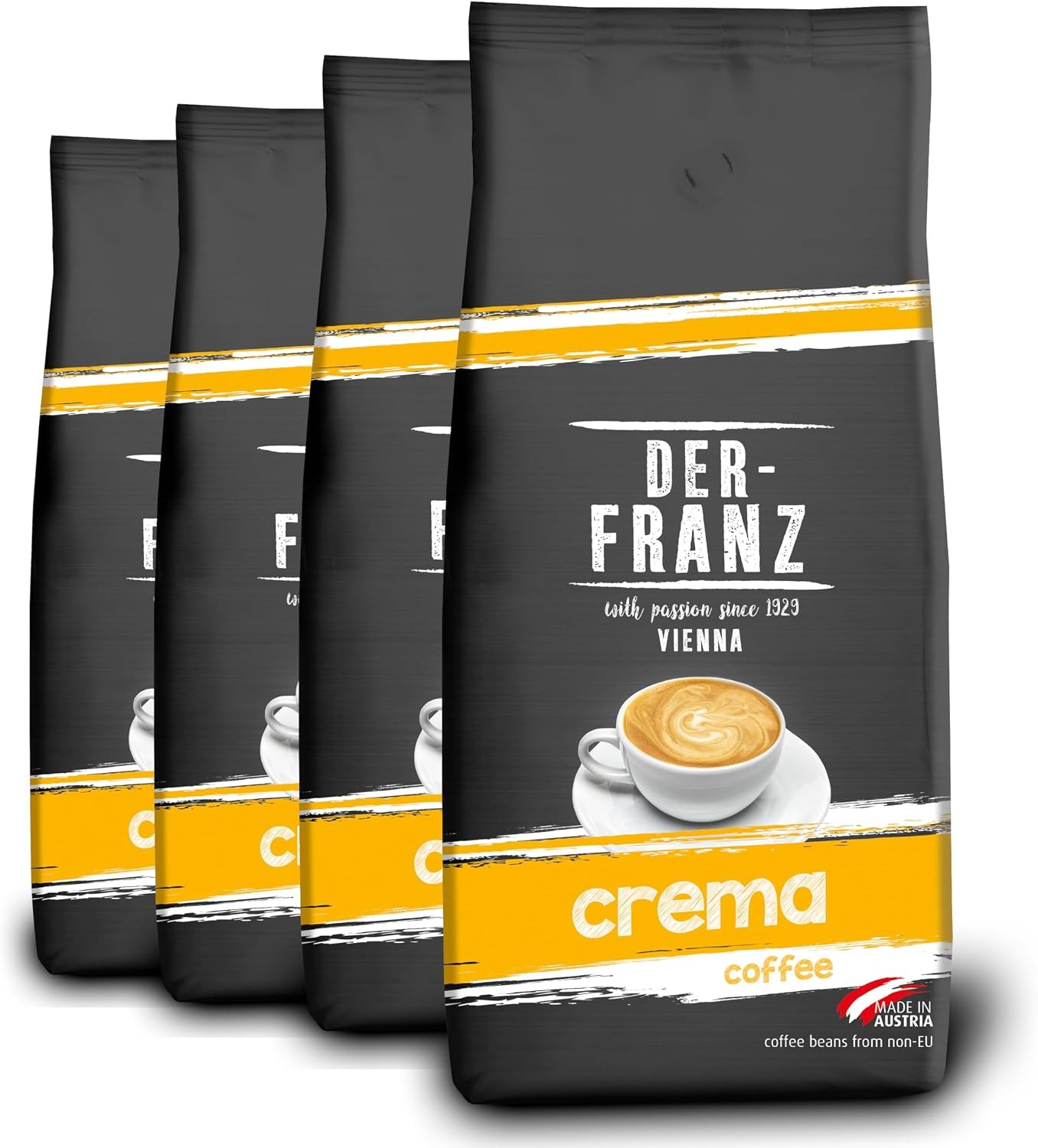 Der-Franz Crema Coffee, whole bean, 4 x 1000 g - Image 4