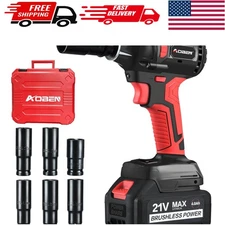 Versatile 21V Cordless Impact Wrench Set - 3000rpm Speed, Battery & 6 Sockets