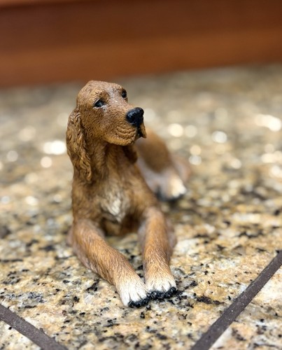 Pre Owned Vintage Castagna 1988 Dark Irish Setter Figurine - Picture 2 of 5