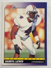 1991 Score #601 Darryl Lewis Houston Oilers