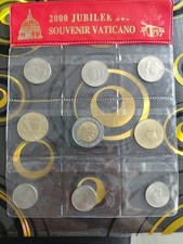 Souvenir Vaticano monete Serie Anno Santo 2000 Serie da 9 