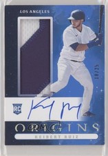 2021 Chronicles Origins Rookie Jumbo Material Blue 18/25 Keibert Ruiz Auto 5m1