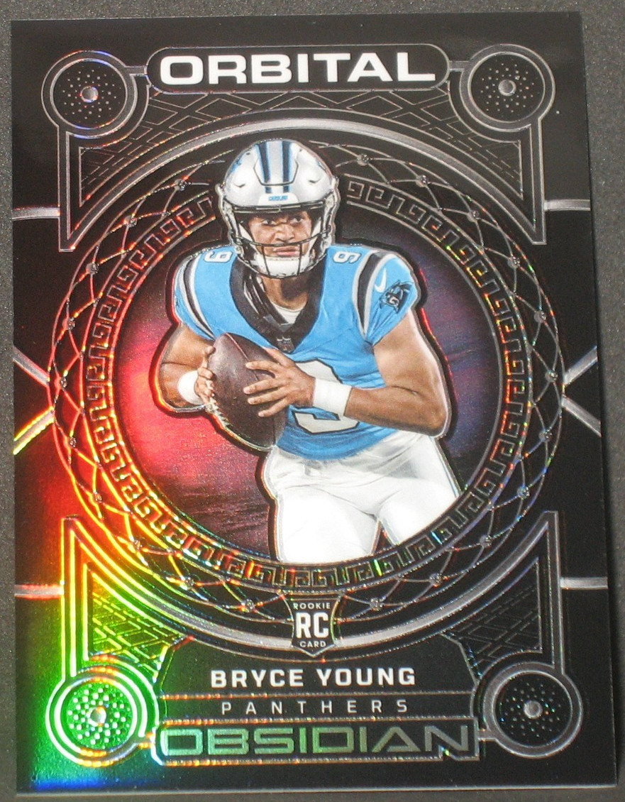 Bryce Young 2023 Panini Obsidian Orbital Rookie #4 (112/135) Carolina Panthers