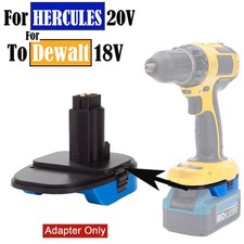 Adapter For Hercules 20V Lithium Battery To For Dewalt 18V Ni-cd Cordless Tools