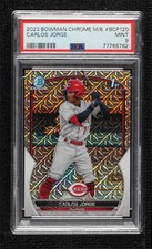 2023 Bowman Chrome Prospects Mega Box Mojo Refractor Carlos Jorge PSA 9 16hz