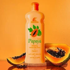 Papaya Body Lotion Natural Whitening Moisturizer Vitamin E, 300ml  USA Stock