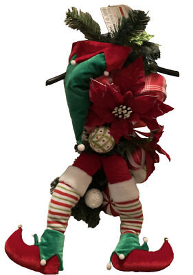 Christmas Wreath Elf Door Wreath Ashland Large Decorative 32 X 12