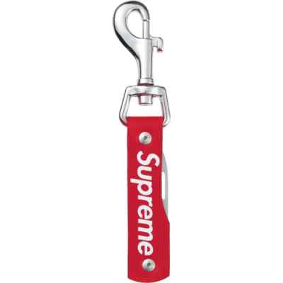 小物 Supreme Leather Key Loop Red Supreme Logo Red Leather Key loop FW21 | eBay