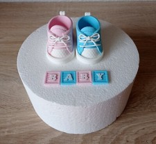 Babyschuhe Babyparty Tortendekoration Fondant Tortenaufleger Zuckerfigur Torte
