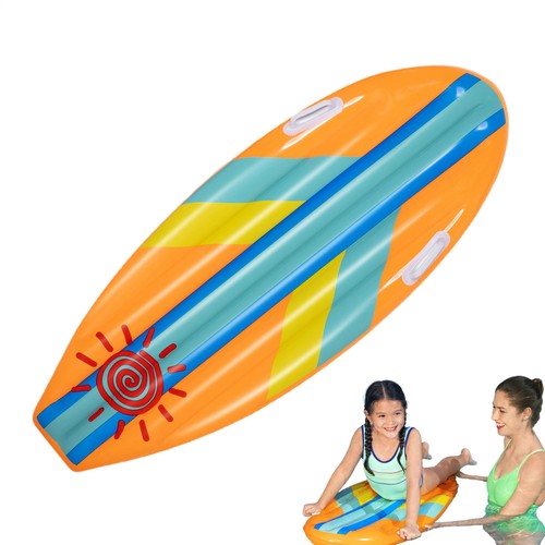 Inflatable Luau Surfboard 44inch Long Surf Board Inflate Great Pool Party Kids