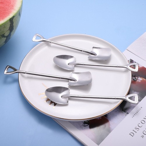 8Pcs Retro Coffee Ice Cream Spoon Stainless Steel Shovel Spoon Kitchen Gadgets - Picture 3 of 12