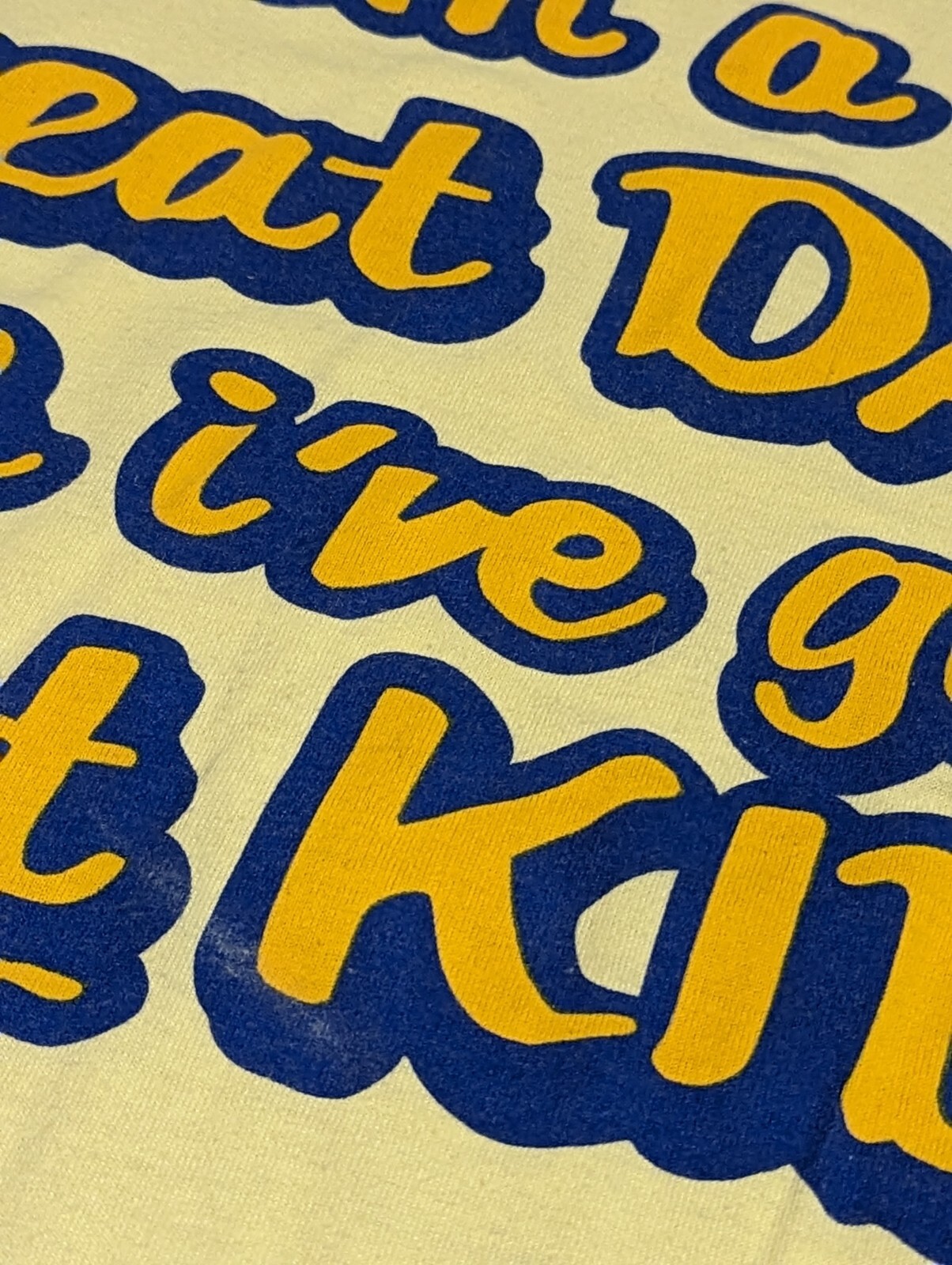 Vintage Sun Sportswear Great Dad Yellow Shirt - Men's XL - Single Stitch - *Read