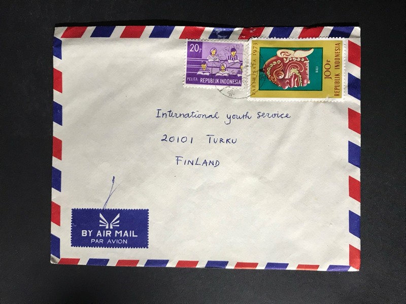 Indonesia #780//B242 Cover to Finland 1970-1999 Cover #887