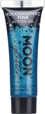Holographic Fine Face Body Glitter Gel by Moon Glitter - Blue - Cosmetic Festiv