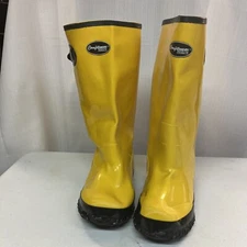 Yellow Rubber Over Shoe Yellow Slush Boots Size 8
