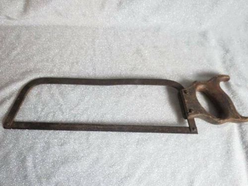 Vintage Antique Wood Handle Hacksaw Old 