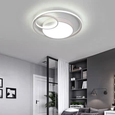 Modern LED Ceiling Light Round Circle Chandelier Lamp Fixture Kitchen Bedroom