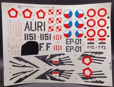 Směr | No. 0825 | 1:48 MiG-17F / Lim-6 bis Decals