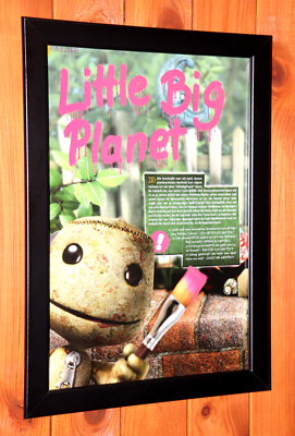 LITTLEBIGPLANET LITTLE BIG Planet 2008 PS3 raro mini póster promocional página publicitaria enmarcada EUR 65,23 - ES