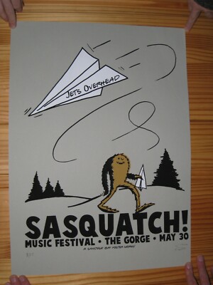 Jets Overhead Poster ''Sasquatch!'' Musikfestival The Gorge 30. Mai