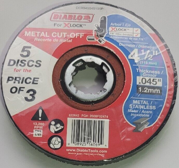 DIABLO 4-1/2 in. Thin Kerf Metal Cut-Off Disc for X-Lock and All Grinders (Buy
