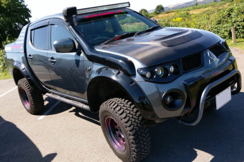 Wide fender flares wheel arches for MITSUBISHI L200 2005-2010 4-DOOR - Picture 4 of 12